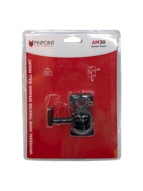 Pinpoint AM30 Universal Home Theater Speaker Wall Mount Black Nylon Polymer